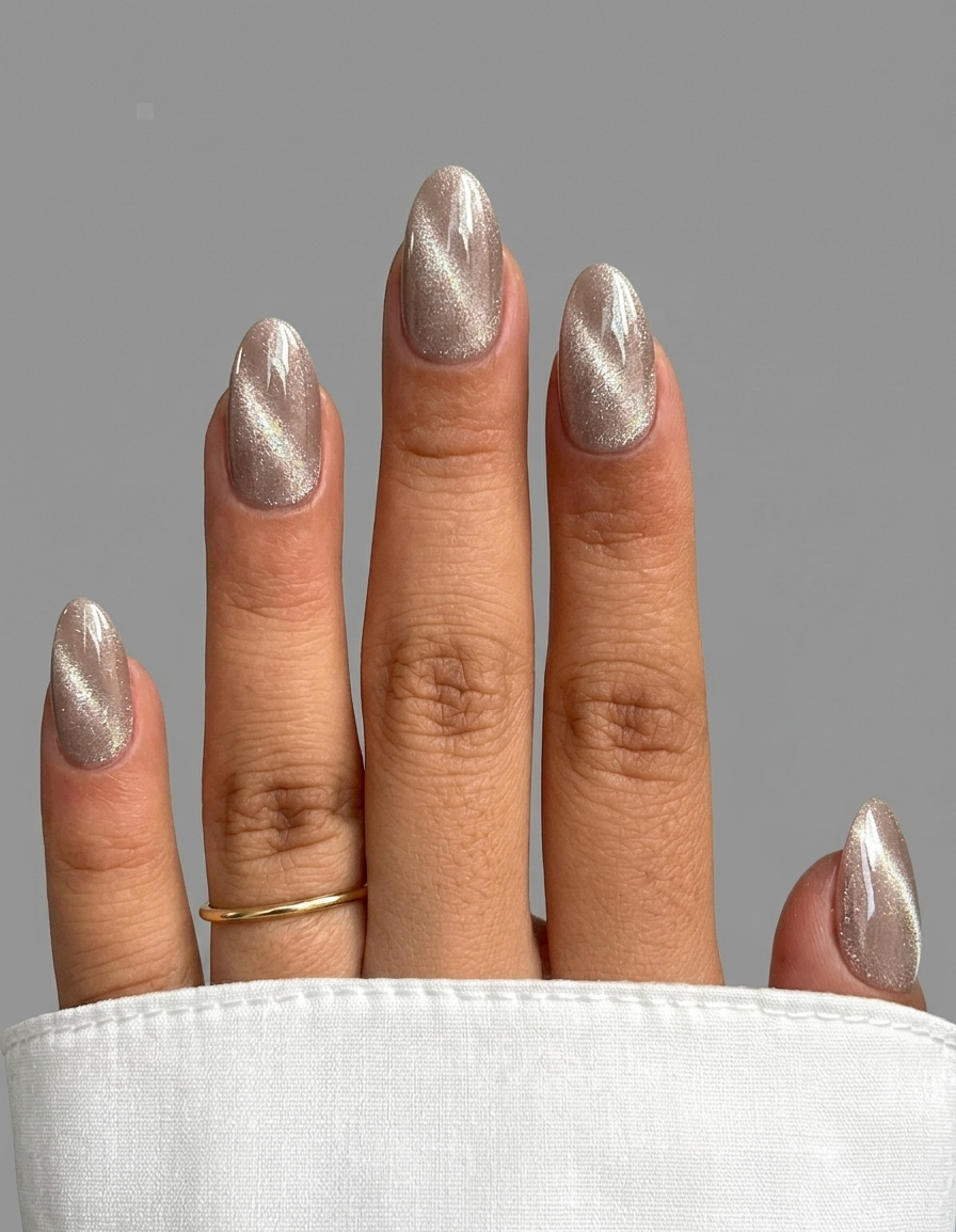 Cat eye press-on nails by MAYVIN LUXE
