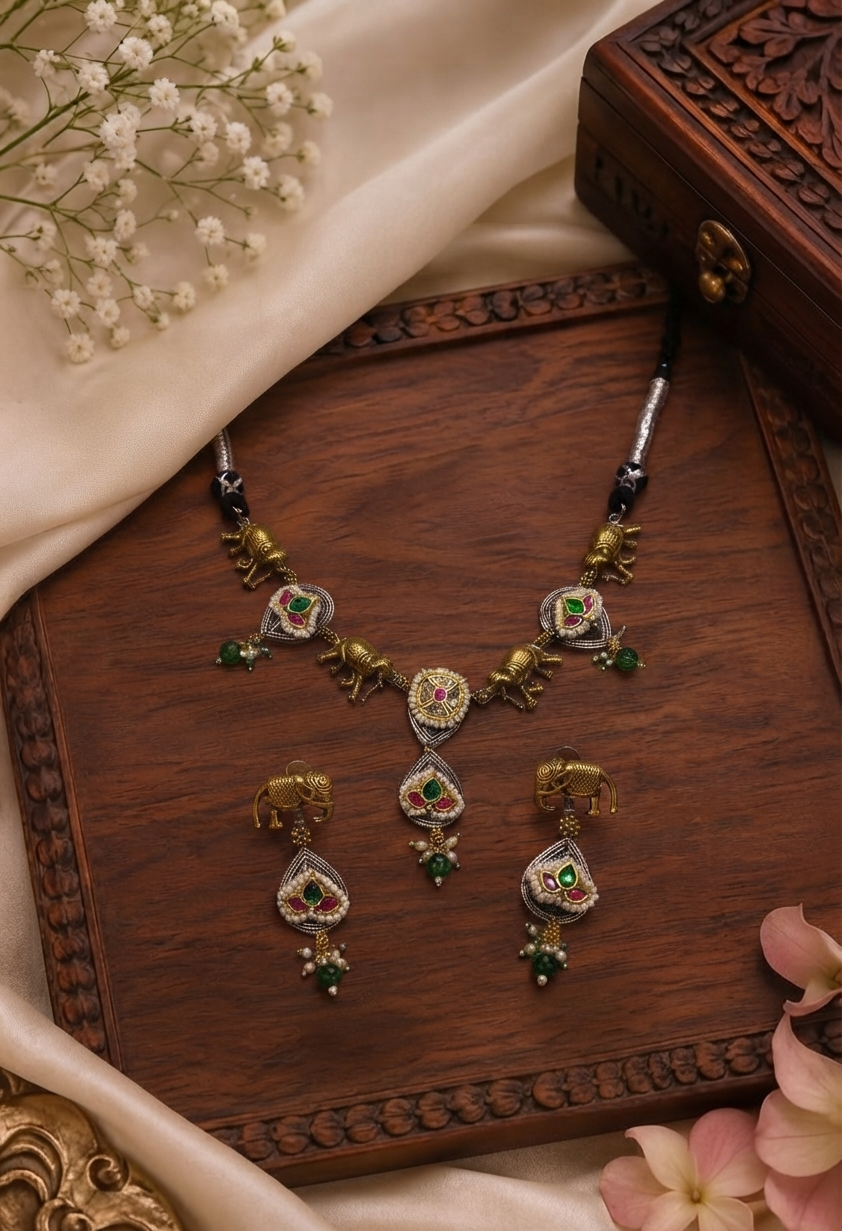 Kundan Heritage Necklace Set