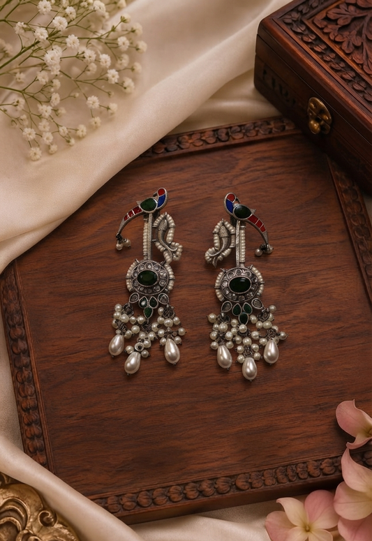 Mayur Pearl Drop Earrings