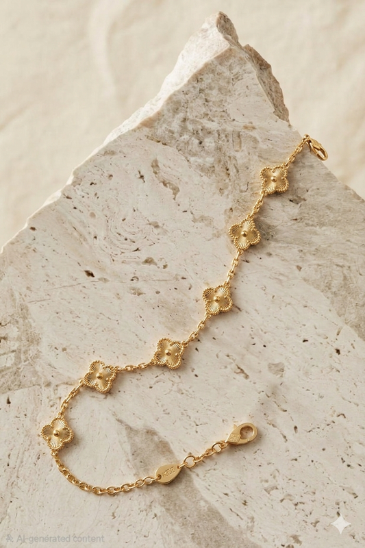 Floral Charm Bracelet