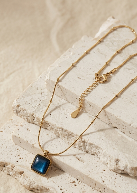 The Midnight Square Pendant