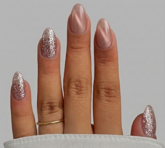 ROSE CHAMPAGNE CHROME WITH GLITTER